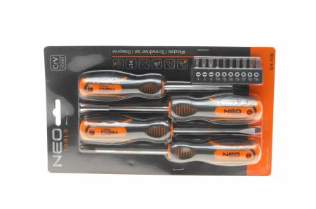 Набір викруток (14 предметів) (викрутки+біти) 5385 04-196 фото товару