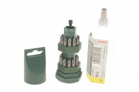 Набір бит Bosch (24шт) + універсальний магнітний тримач 30 2607019503 фото товару
