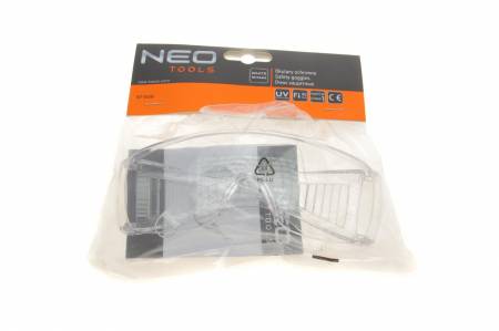 Окуляри захисні (білі) Class-F/УФ захист 5385 97-508 фото товару