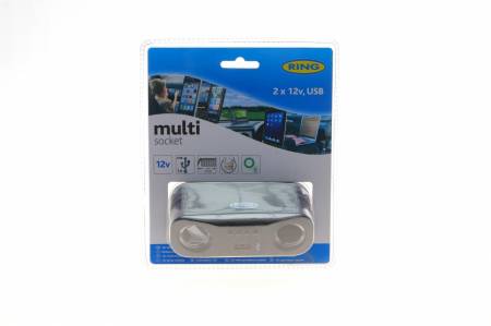 Розгалужувач прикурювача (індикатор батареї) (2x12/1xUSB) 5035 RMS7 фото товару