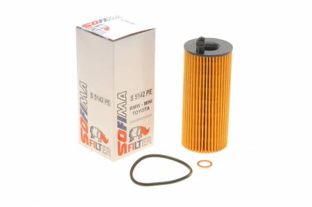 Фільтр масляний BMW 3 (E90-E93/F30/F80)/4 (F32)/5 (F10/F18)/7 (F01-F04)/X5 (F15/F85) 10- (N47/N57) 142 S 5142 PE фото товару