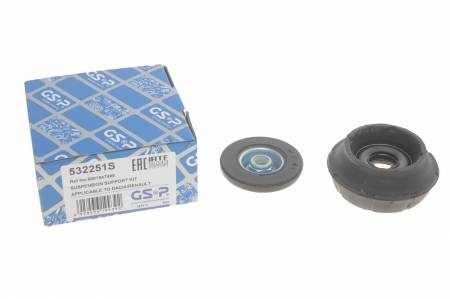 Подушка амортизатора (переднього) + підшипник Renault Duster/Logan 04- (+ шайба) 373 532251S фото товару