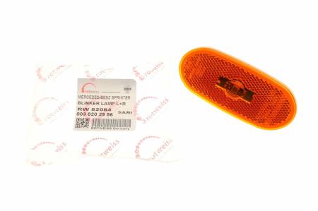 Ліхтар бічний (габарит) MB Sprinter/VW Crafter 09- (жовтий) LED 5015 RW82084 фото товару
