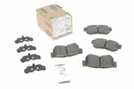 Колодки гальмівні (задні) Hyundai Tucson 04-/Santa Fe/Getz/Sonata 98-12/Kia Sportage/Carens 04- 158 181645 фото товару