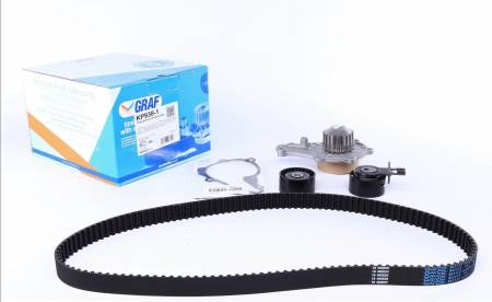 Комплект ГРМ + помпа Citroen/Peugeot 1.6HDI/Fiat Scudo/Mazda 1.6D/Ford 1.6TDCi 07- (137x25.4)(PA938) 310 KP938-1 фото товару