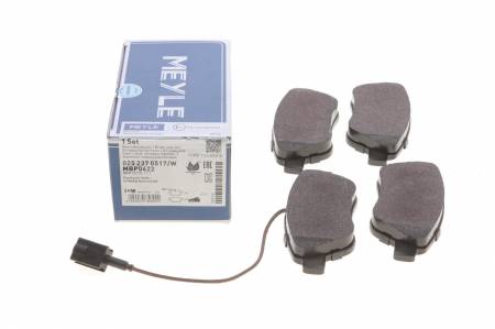 Колодки гальмівні (передні) Fiat Doblo/Citroen Nemo/Peugeot Bipper 08- (Bosch) 144 025 237 0517/W фото товару