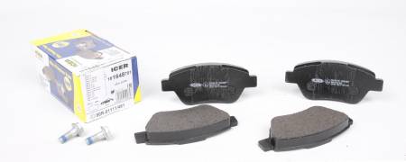 Колодки гальмівні (передні) Fiat Doblo 00-/Panda 03-/500 II 07-/Lancia Musa 04-12 158 181648-701 фото товару