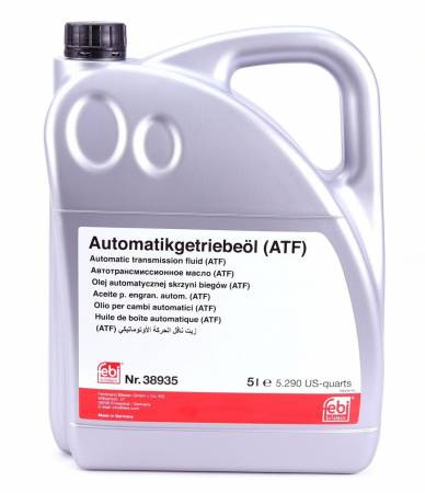 Олива трансмісійна ATF Tiptronic VAG (5L) (оригінал тільки для 6 східчастих АКПП) (жовтий) 101 38935 фото товару