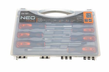 Набір викруток (27 предметів) (викрутки+біти) 5385 04-197 фото товару
