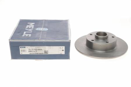 Диск гальмівний (задній) Renault Megane 08- (260x8) (без підшипника) 144 16-15 523 0024 фото товару