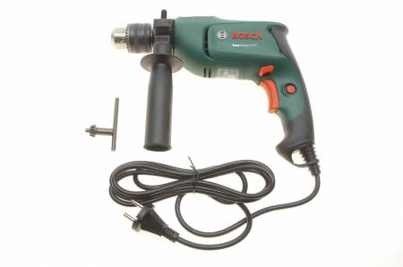 BOSCH Ударний дриль Easy Impact 570 з кейсом. 570 W  (загвинчування / свердління / ударне свердління),  (дриль+валіза+додаткова рукоятка+обмежувач глибини) 30 0603133220 фото товару