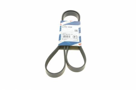 Ремінь генератора Fiat Doblo1.3-1.6 D 10-/Opel Astra F/Corsa B/Vectra B 1.4-1.8/ 94-03 (6PK1530) 30 1987948315 фото товару