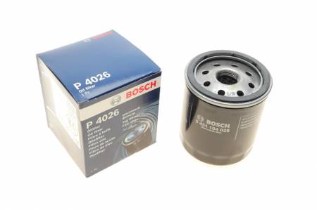 BOSCH (LV) P4026 фільтр масляний MG 1,4-2,0 00- ROVER 1,1-2,0 89- LAND ROVER 1,8/2,5i 98- 30 0451104026 фото товару