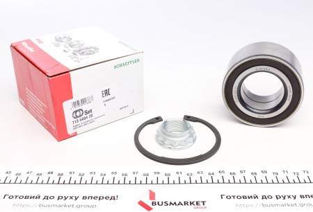 Підшипник маточини (задньої) BMW 1 (E82/E88)/3 (E91/E93) 05-13 (+ABS) 192 713 6494 20 фото товару
