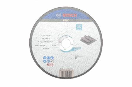 BOSCH Standard Круг відрізний для металу 180х3мм 30 2608603167 фото товару