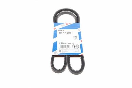 Ремінь генератора Man El/Lions/NG/SG/VW T3 1.6/1.7D 81-92 (10x1225) 30 1987947715 фото товару