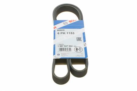 Ремінь генератора Fiat Ducato/Citroen Jumper 1.9D/TD 94-/Renault Trafic 2.5dCI 03- (6PK1153) 30 1 987 947 944 фото товару