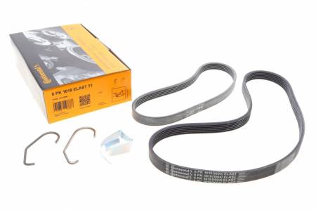 Ремінь генератора Ford Fiesta/Focus 1.4/1.6i 16V 01-12 (6PK1019 ELAST+5PK690 ELAST) 31 6PK1019 ELAST T1 фото товару