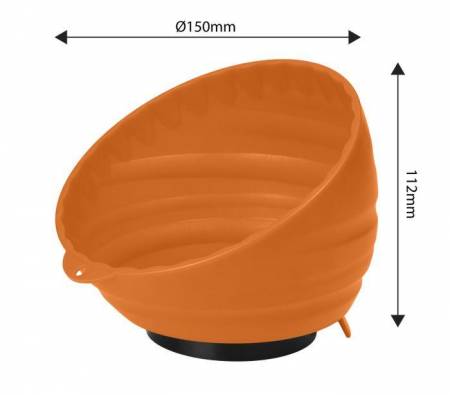 Лоток магнітний круглий (d=150mm/h=112mm) 5385 11-617 фото товару