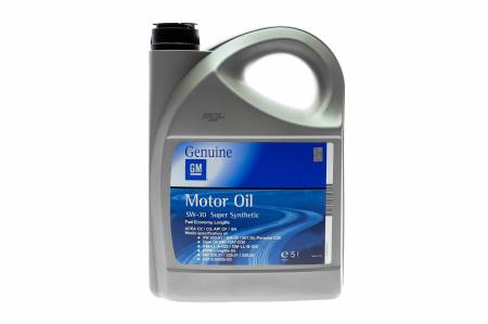 Олива 5W30 GM Super Synthetic (5L) (BMW LL-04/MB 229.31/MB 229.51/PORSCHE C30/VW 503.01/504.00/507.00) 5047 93165010 фото товару