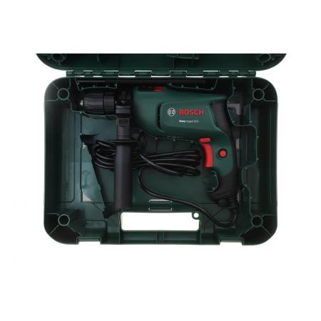BOSCH Ударний дриль Easy Impact 600 з кейсом. 600 W  (загвинчування / свердління / ударне свердління),  (дриль+валіза+додаткова рукоятка+обмежувач глибини) 30 0603133020 фото товару