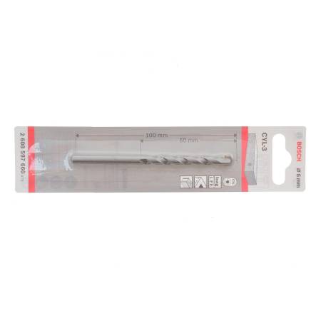 BOSCH SilverPercussion Свердло по бетону для дриля CYL-3 6х100мм 30 2608597660 фото товару