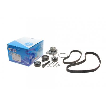 Комплект ГРМ + ТНВД + помпа VW LT 2.5SDI/VW T4/Volvo S70/S80/V70 2.5TDI 96-06 (122x26.5 / 81x21) (PA758) 310 KP758-3 фото товару